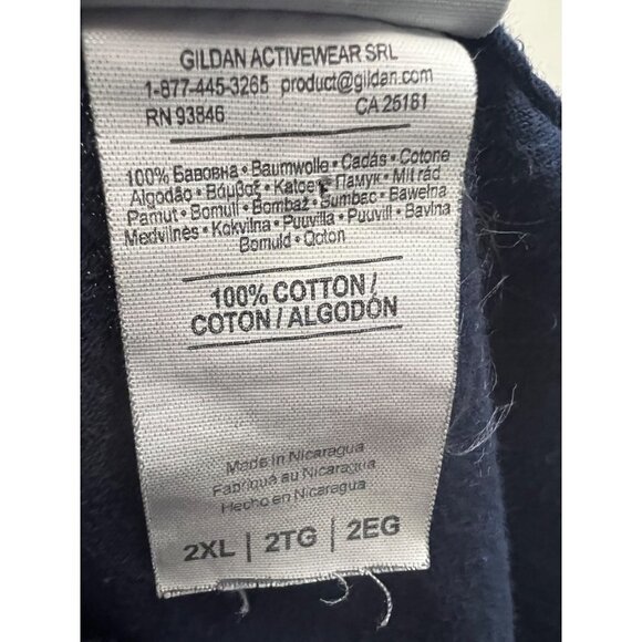 Gildan Dog is Good Mens Navy Blue Double Graphic T-Shirt 2XL Unisex Animal Print - Picture 8 of 8